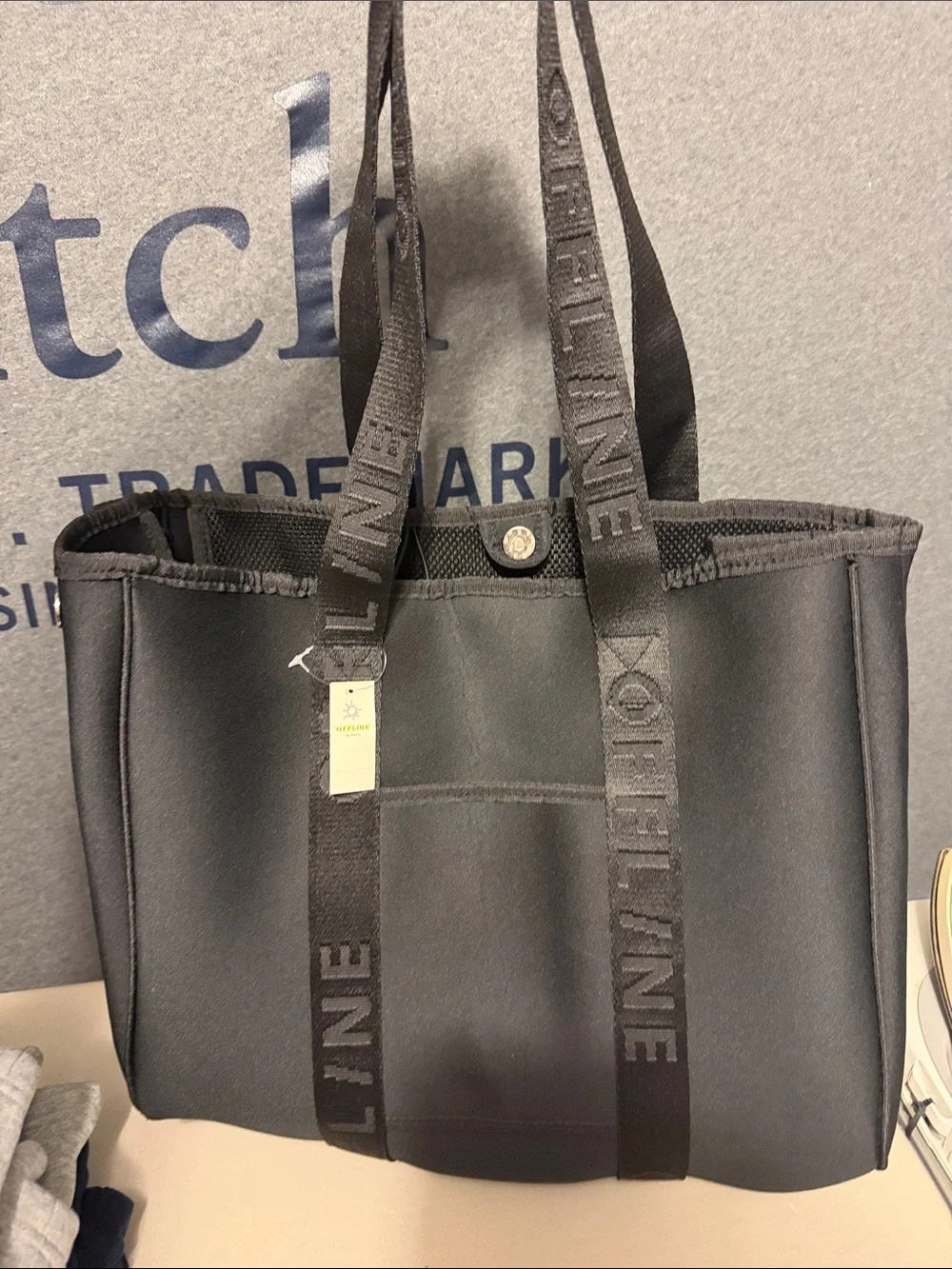 OFFLINE  Black Neoprene Everyday Tote